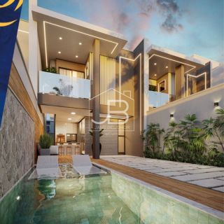 Casa de alto padrão em condomínio à venda em Eusébio-CE, com 4 quartos, 4 suítes e 154m² de área.