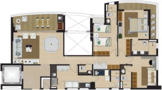 Apartamento Para Vender com 3 quartos 3 suítes no bairro coco em Fortaleza