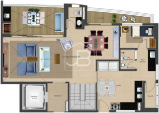 Apartamento Para Vender com 3 quartos 3 suítes no bairro coco em Fortaleza