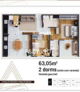Apartamento para vender no bairro Floresta em São José Dos Campos