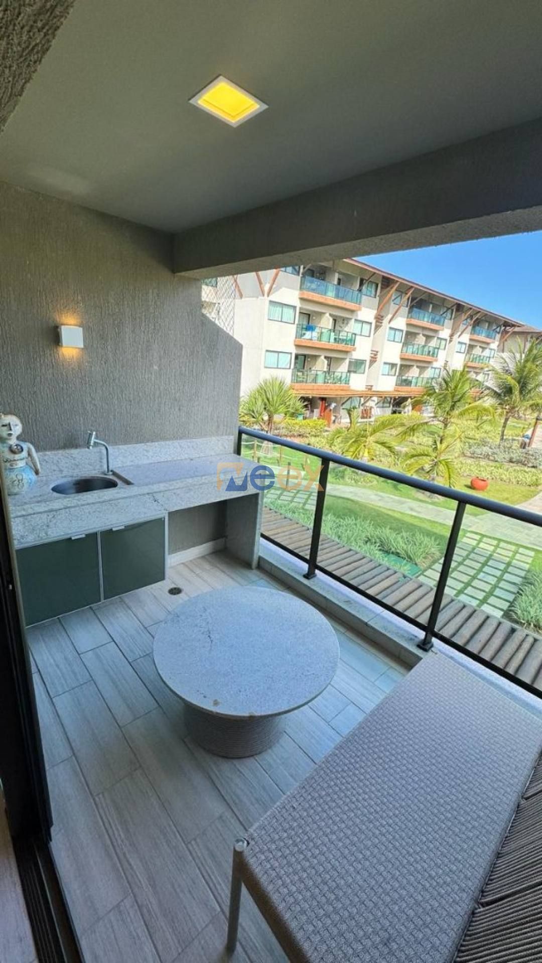 Apartamento Beira-Mar em Muro Alto | 2 Quartos (1 Suíte) | Mobiliado