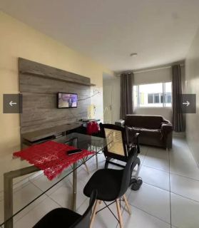 Apto mobiliado e com ar condicionado no Condomínio Aconchego