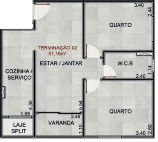 MORE VIZINHO AO SHOPPING PÁTIO - APTO 2/4 E VARANDA 