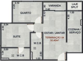 MORE VIZINHO AO SHOPPING PÁTIO - APTO 2/4 E VARANDA 