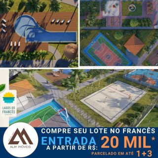 LOTES DE 10X24 EM CONDOMÍNIO FECHADO NO FRANCÊS A 1,5KM DA PRAIA