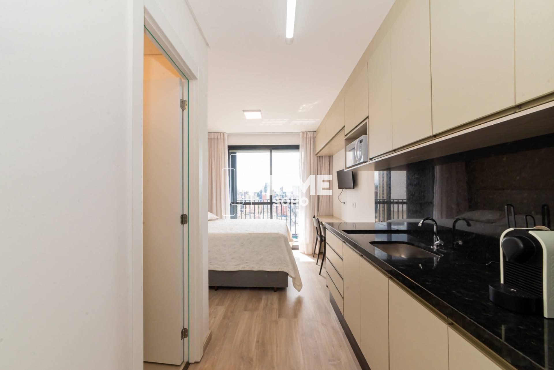 Studio Moderno Ideal para Morar ou Investir