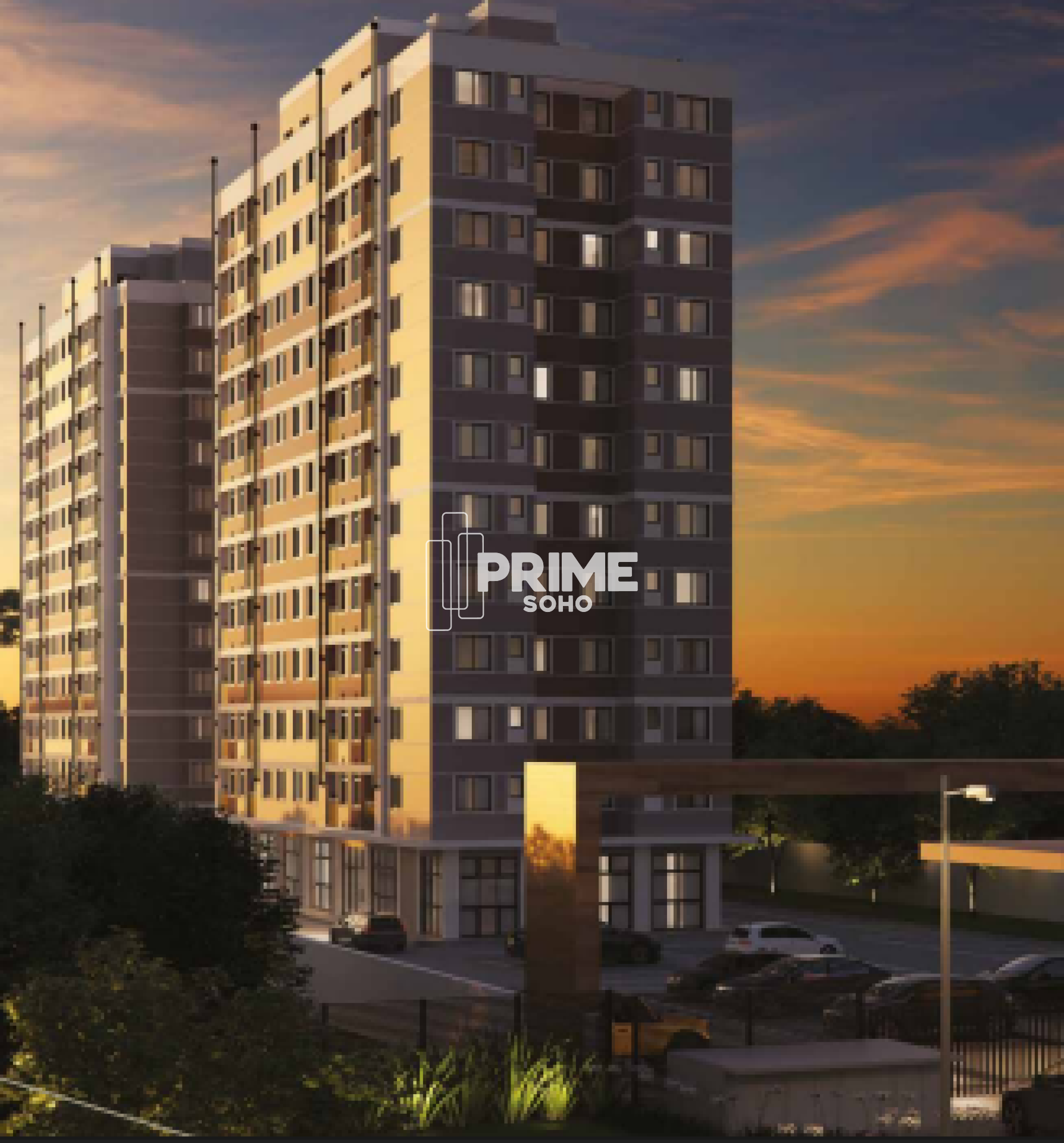 Apartamento Moderno com 1 Suíte e Condomínio completo no Prado Velho