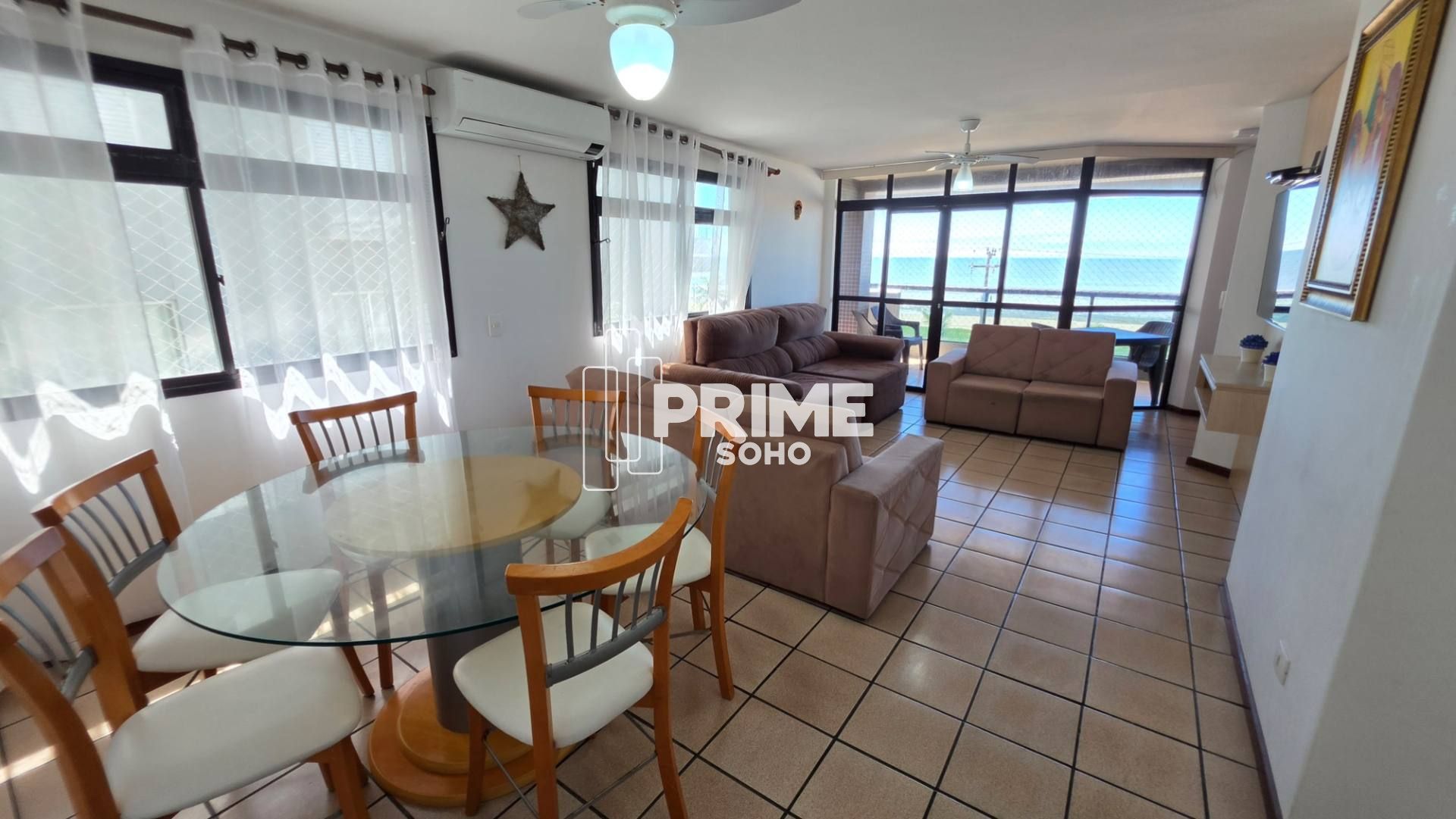 APARTAMENTO À VENDA FRENTE MAR COM 4 QUARTOS, 2 SUÍTES E 4 VAGAS EM CAIOBÁ