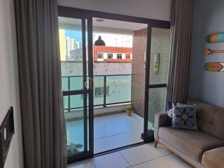 Quarto e sala com varanda na pituba
