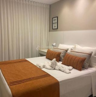 Apartamento 2/4 e  1 suíte Porteira Fechada Guarajuba