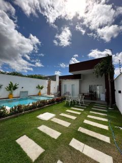 Casa de Condomínio 3/4 e 2 suíte Pé Direito Duplo  Arembepe