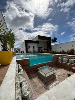 Casa de Condomínio 3/4 e 2 suíte Pé Direito Duplo  Arembepe