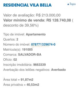 Residencial Vila Bella 2/4 CAIXA