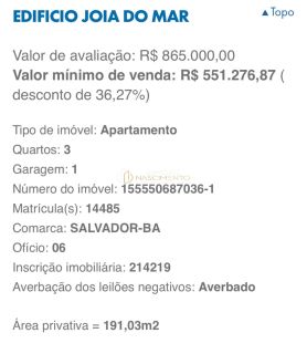 Pituba 3/4 Leilão CAIXA