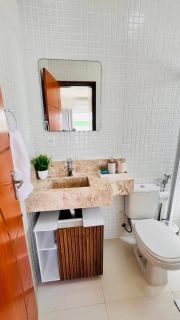 Casa Condomínio 3/4 e 1 suíte Barra de Jacuípe Porteira Fechada