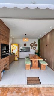 Casa Condomínio 3/4 e 1 suíte Barra de Jacuípe Porteira Fechada