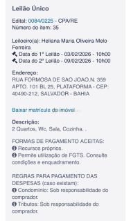 2/4 Residencial Mar Azul LEILÃO CAIXA