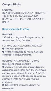 2/4 Areia branca, Leilão CAIXA