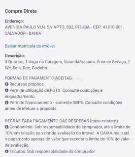 Edf. Joia Do Mar, Leilão CAIXA 3/4