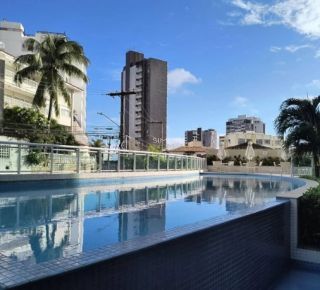 Apto 1/4 sendo 01 suíte, Belíssima vista mar, Morro Ipiranga - BARRA