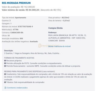 2/4 CAMAÇARI, LEILÃO CAIXA