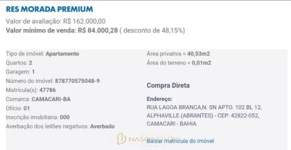 2/4 CAMAÇARI, LEILÃO CAIXA