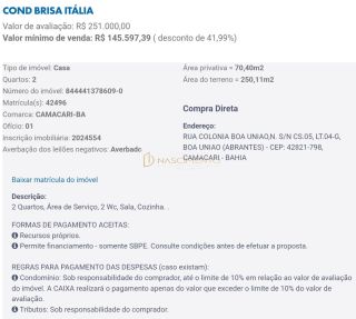 Casa 2/4 LEILÃO CAIXA,  Abrantes