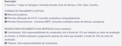 Casa 3/4 em Monte Gordo, LEILÃO CAIXA