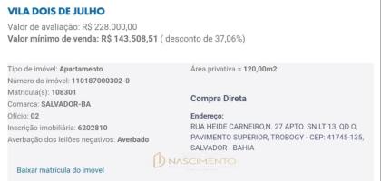 Leilão CAIXA, 3/4 Aceita Financiamento