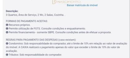 LEILÃO CAIXA 3/4 185m² Área Privativa, Vila Canaria