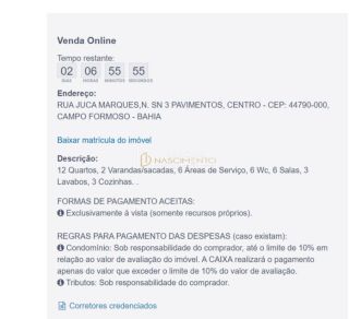 Prédio 12/4 LEILÃO CAIXA