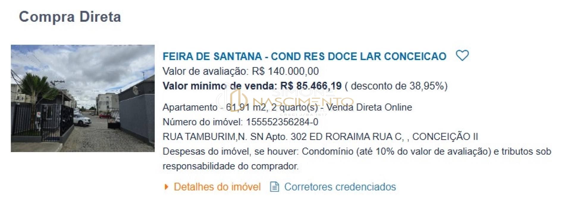 2/4 LEILÃO CAIXA - RES. DOCE LAR CONCEICAO