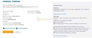 Casa 2/4 ITABERABA - Leilão CAIXA