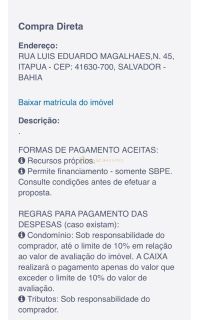 Casa em Itapuã, LEILÃO CAIXA