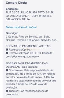 2/4 Areia Branca, Leilão CAIXA