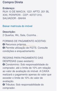 COND ENCONTRO DAS PRAIAS 2/4, LEILÃO CAIXA