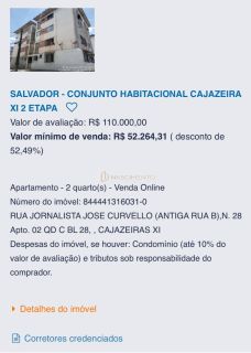 2/4 LEILÃO CAIXA CONJUNTO HABITACIONAL CAJAZEIRA XI