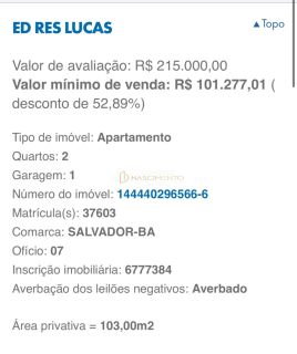 2/4 com varanda, LEILÃO CAIXA ITAPUÃ
