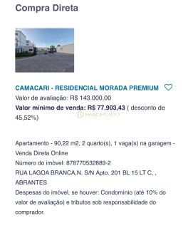 2/4 RESIDENCIAL MORADA PREMIUM - LEILÃO CAIXA