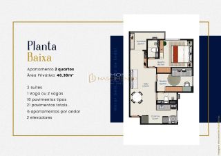 Em contrução Apartamento 2/4 - 2 suítes┃Brotas - Salvador/Ba