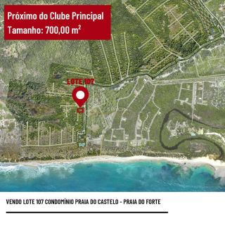 Terreno Praia do Forte em Mata De São João