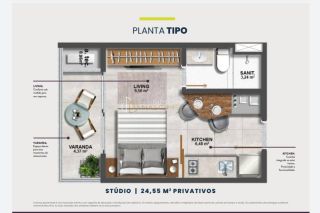 Apartamento Para Vender com 1 quartos no bairro Caminho das árvores em Salvador