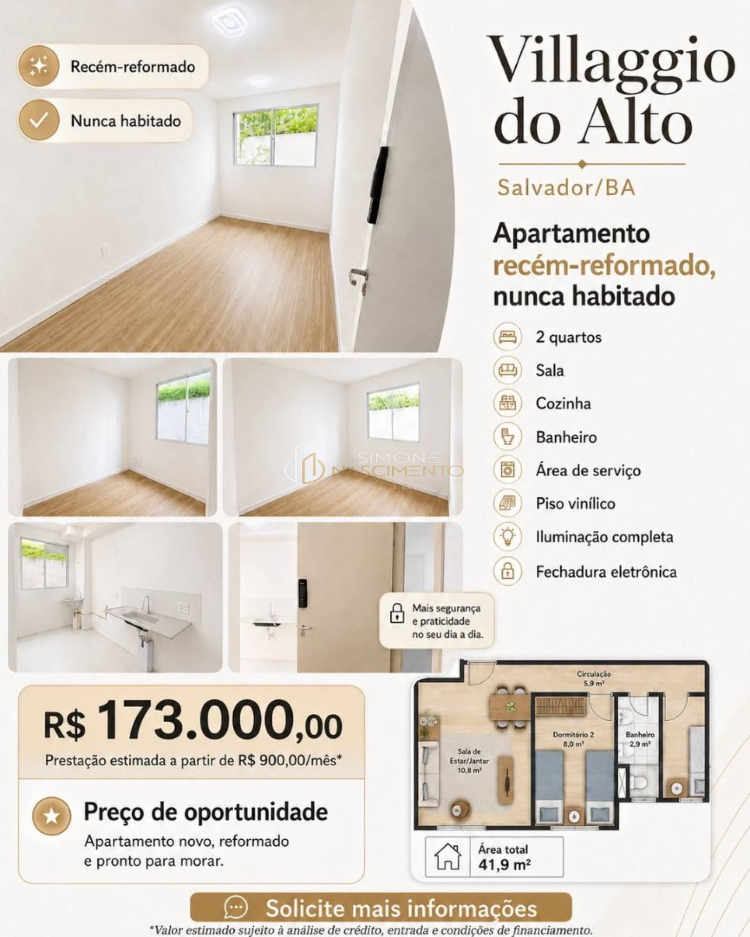 Apartamento Reformado à Venda no Villaggio do Alto – Itapuã | Salvador/BA