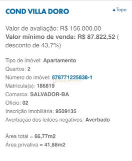 2/4 Cond Villa Doro - LEILÃO CAIXA