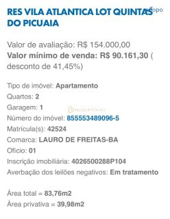 2/4 - RES VILA ATLANTICA - LEILÃO CAIXA