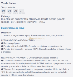 CASA NO CONDOMÍNIO RESIDENCIAL ACÁCIAS – CAMAÇARI/BA | OPORTUNIDADE CAIXA