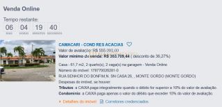 CASA NO CONDOMÍNIO RESIDENCIAL ACÁCIAS – CAMAÇARI/BA | OPORTUNIDADE CAIXA