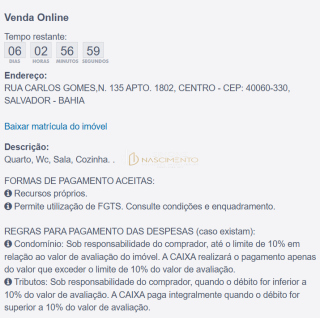 Aptº 1 Quarto 52m² na Rua Carlos Gomes - Centro – Oportunidade Caixa