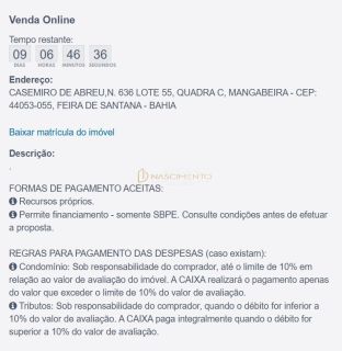 OPORTUNIDADE DE OURO EM FEIRA DE SANTANA – TERRENO NO BOSQUE IMPERIAL COM +38% DE DESCONTO!