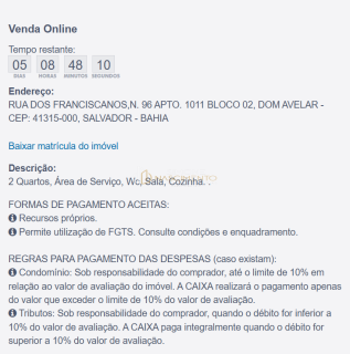 Apartamento à Venda – Monte Carmelo | Dom Avelar – Salvador/BA